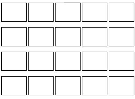 Commercial Storyboard Template