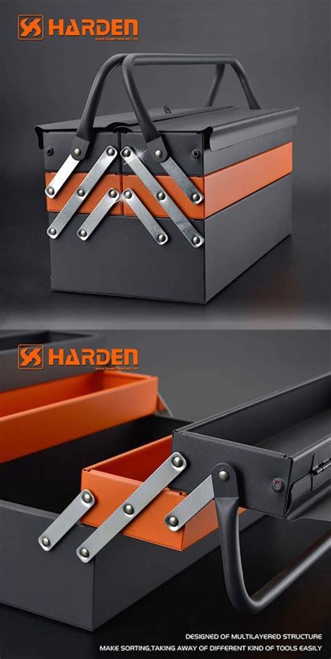 Harden Professional 5 Draw Metal Hip Roof Tools Box Cold Rolled Steel