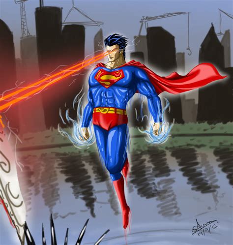 Close Up Of Superman Laser Beam By Nairarun15 On Deviantart