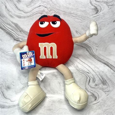 Mandms Toys Vintage 20 Red 12 Mms Plush Stuffed Animal Candy Toy