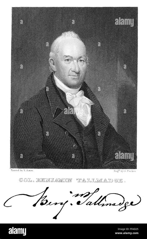 Benjamin Tallmadge N1754 1835 American Revolutionary Soldier And