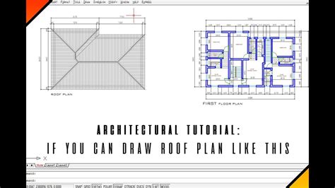 Architectural Tutorial How To Draw Roof Plan From Floor Plan Under