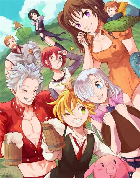 Seven Deadly Sins Anime 7 Deadly Sins Manga Anime Anime Art