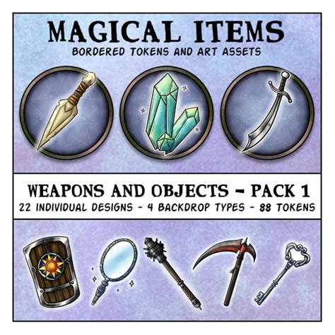 Magical Items Weapon And Objects Pack 1 Roll20 Marketplace