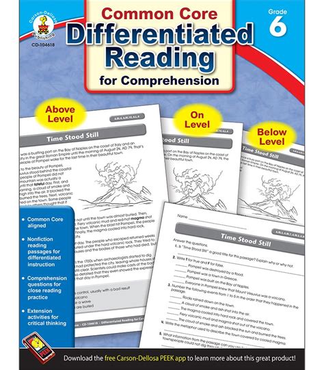 Differentiated Reading For Comprehension Resource Book Differentiated