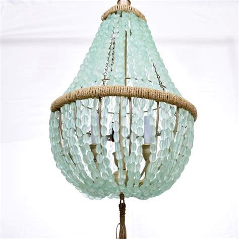 Au Courant Interiors Llc Sea Glass Chandelier Glass Chandelier Diy