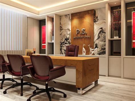 Office Interior Design And Visualization Behance