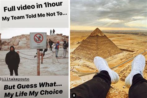 Instagram Influencer Jailed In Egypt For Climbing The Great Pyramid Of Giza