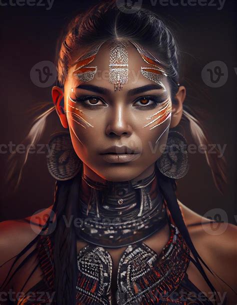 Beautiful Native American Woman Created With Generative Ai 21875211