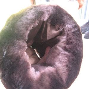 A Cute Hand Warmer Muff Sheared Beaver Fur Colour Brown Etsy