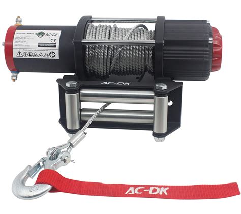 Buy Ac Dk 5500 Lb Advanced Electric Winch Kits For Towing Atvutv Off Road Trailer 12v Winch