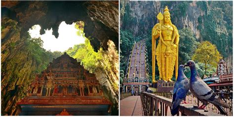 The Magnificent Batu Caves Are A Limestone Hill That Has A Series Of
