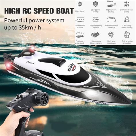 racing rc boat hj806b 2 4g 35km h high speed water cooling system flip omnidirectional low