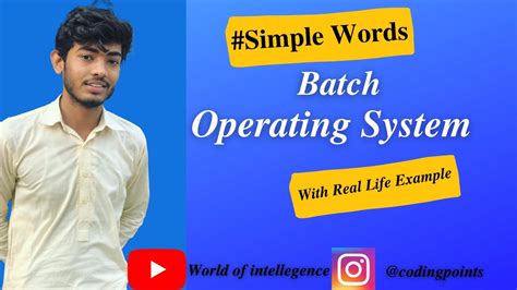 Batch Operating System In Os Operating System Youtube