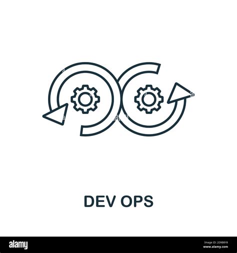 Dev Ops Line Icon Simple Element From Digital Disruption Collection