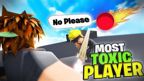 I Decided To Be The Most Toxic Player In Roblox Blade Ball Youtube