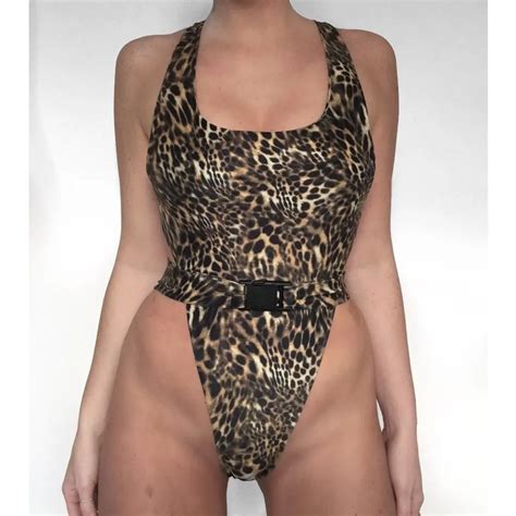 Leopard One Piece Swimsuit 2018 Sexy Monokini Bathing Suit Women Swimwear Swimming Suit For