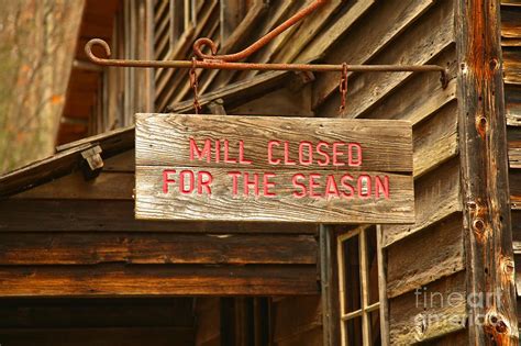 Wooden Sign Closed For The Season Photograph By Adam Jewell Pixels