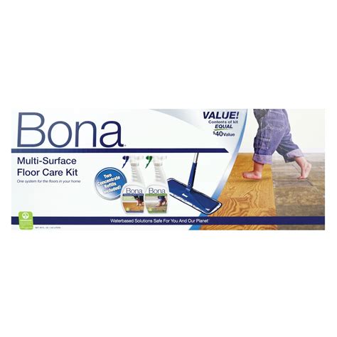 Love your floors with waterbased solutions from bona that are safe for you and the planet. Multi-Surface Hard Floor Care Kit - Bona SJ301