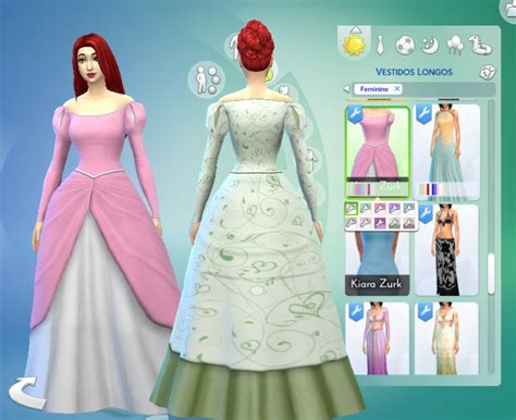 Sims 4 Ccs The Best Ariel Dress By Kiara24