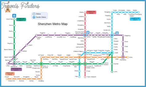 Shenzhen Map Metro Travelsfinderscom