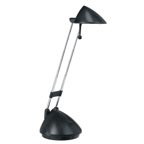 Globe Electric 52251 Halogen 13 Inch Adjustable Desk Lamp Black Finish