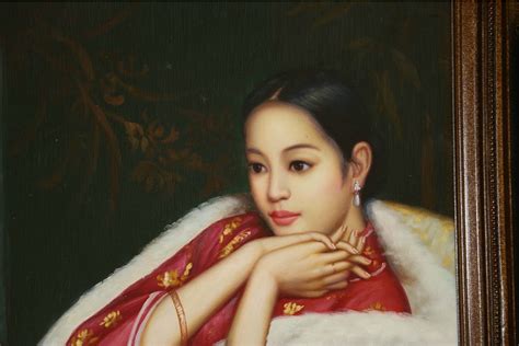 Chinese Oil Painting On Canvas Mary Kay S Furniture