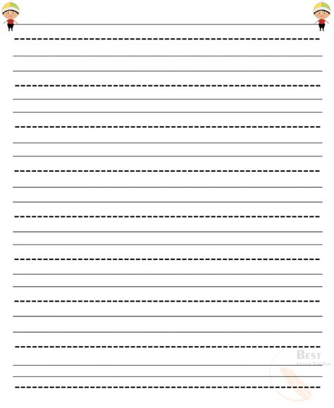 Free Printable Lined Paper Templates For Kids In Pdf