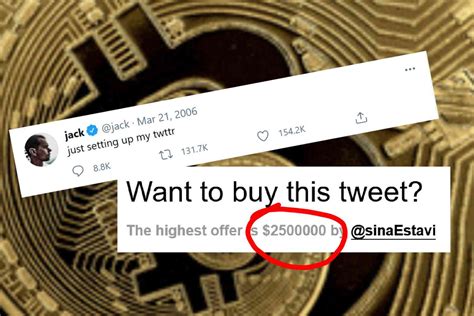 Jack Dorsey Is Selling His First Tweet And The Bidding Has Hit Million Yes For A Tweet