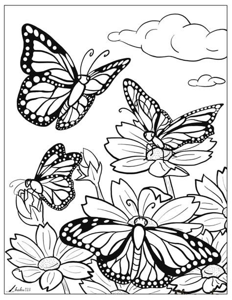 Borboletas para colorir 30 desenhos lindos Dicas Práticas