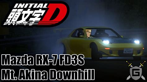 Initial D Mazda RX 7 FD3S Mt Akina Downhill Drift Assetto Corsa