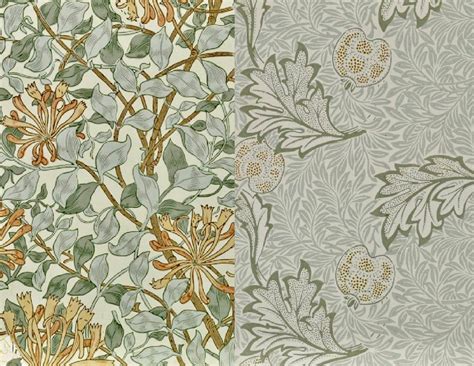 Digatal Download Vintage 1800s William Morris Wallpaper Collage Sample