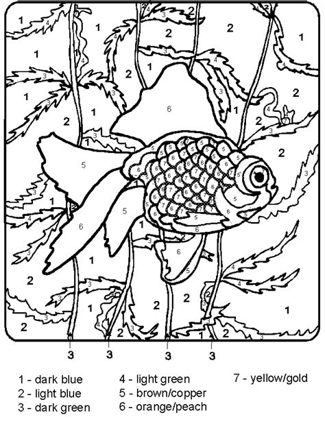 More 100 images of different animals for children's creativity. Color By Number Coloring Pages For Adults | Printable ...
