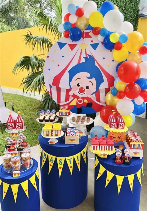 Plim Plim Circus Party Candy Theme Birthday Party