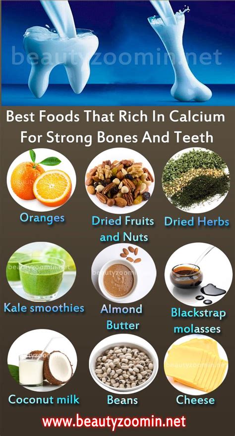 Best Foods That Rich In Calcium For Strong Bones And Teeth Foods With Calcium Calcium Rich