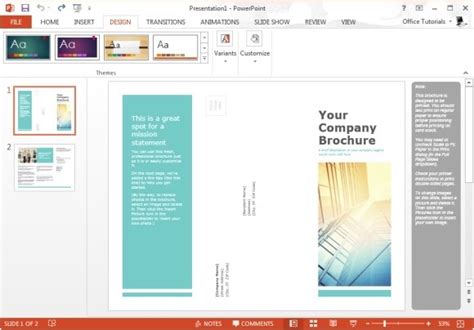 Download Free Brochure Templates For Powerpoint Printable Templates