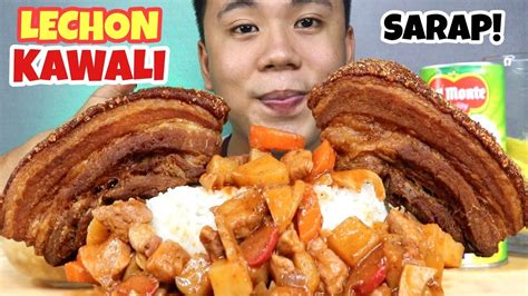 Lechon Kawali And Menudo Mukbang Crispy Pork Belly Pinoy Mukbang Mukbang Philippines
