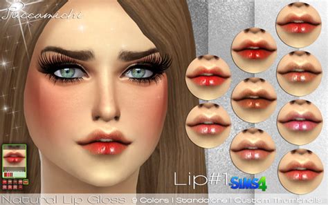 Mod The Sims Natural Lip Gloss By Puccamichi Sims 4 Downloads