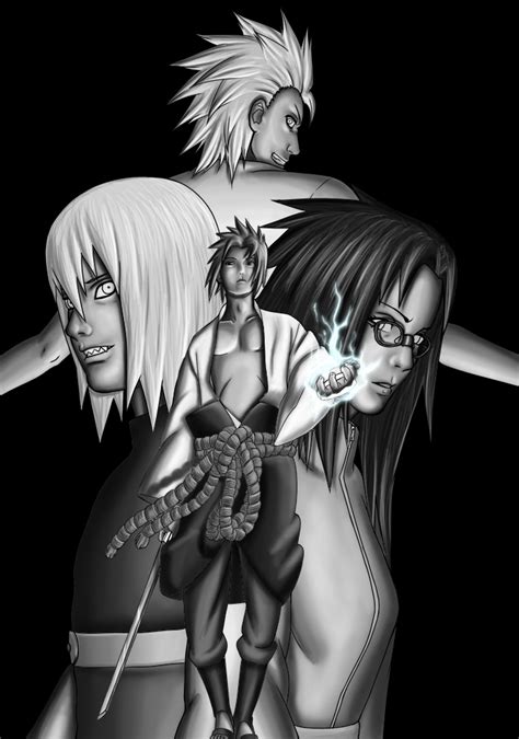 Team Sasuke Black And White By Raidan91 On Deviantart