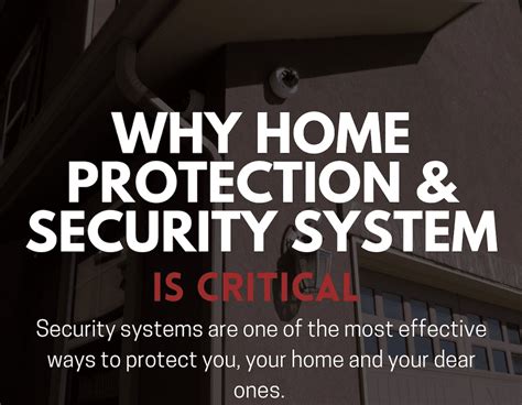 Why Home Protection And Security System Is Critical For Your Home