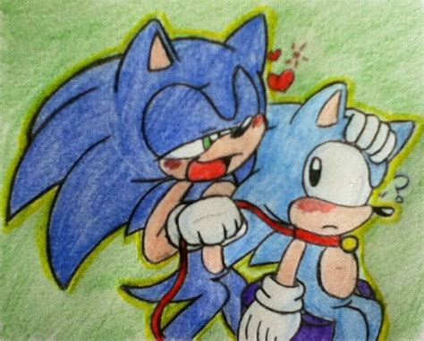 Love Leash~ Modern X Classic Sonic~ Sonassic