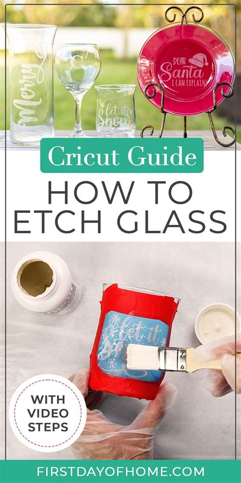 How To Etch Glass With Cricut And 5 Mistakes To Avoid Glass Etching Diy Glass Etching