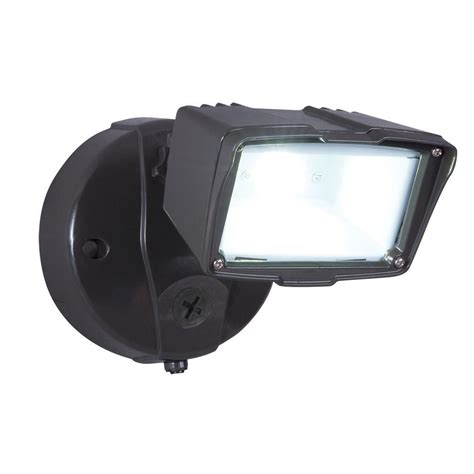All Pro Bronze Outdoor Integrated Led Small Single Head Security Flood
