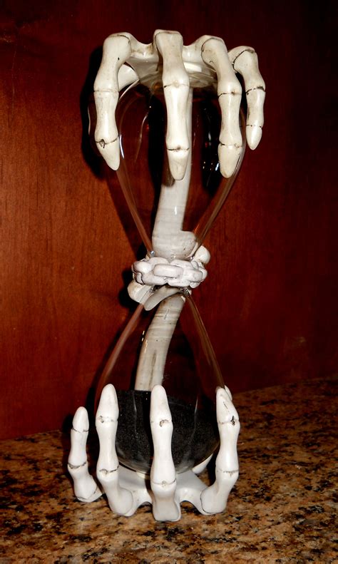 Skeleton Hands Hourglass Purchased From Target Skull Hand Skeleton