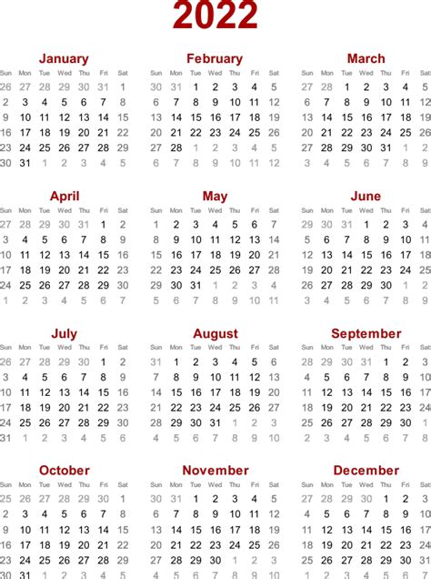 Calendar 2022 Year Stock Vector Crushpixel Year 2022 Calendar