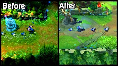Summoners Rift Visual Update 2014 Beforeafter Comparison Youtube