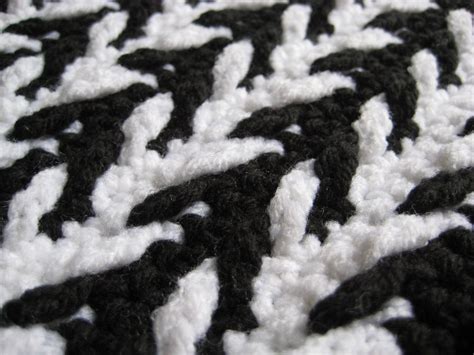 Dominant Hands Woven Arrowhead Crochet Square