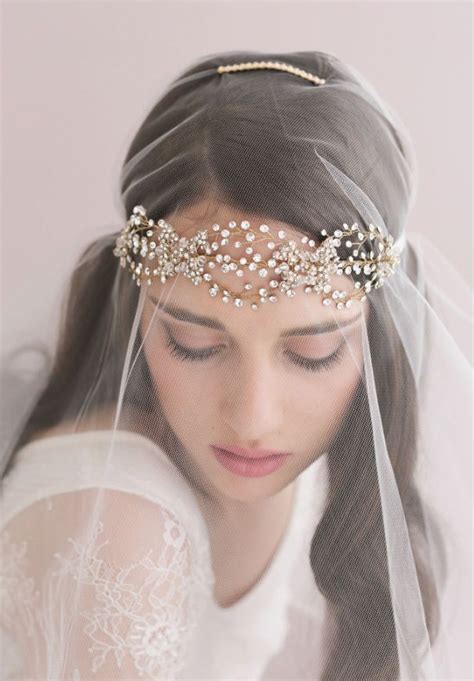 Bridal Hair Tiara Bridal Headband Bridal Crown Flower Headband