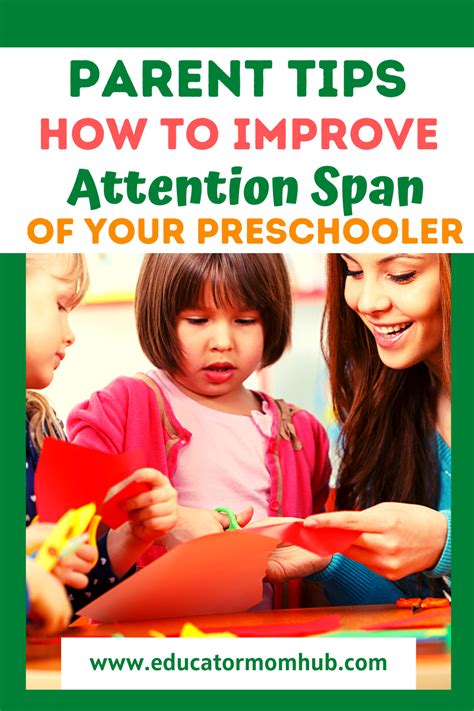 How To Improve Attention Span Of Your Preschooler Simple Activities