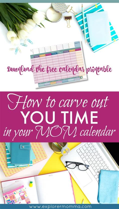 How to make you time in your mom calendar